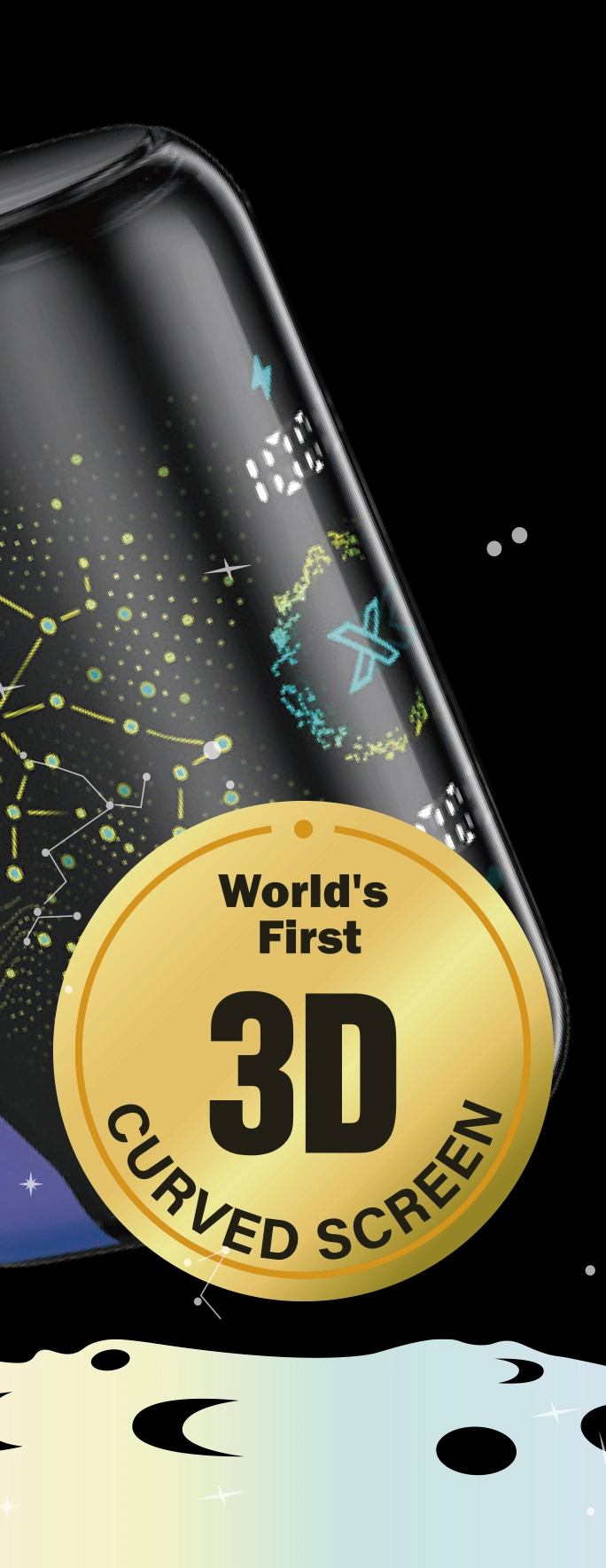 3D curve screen