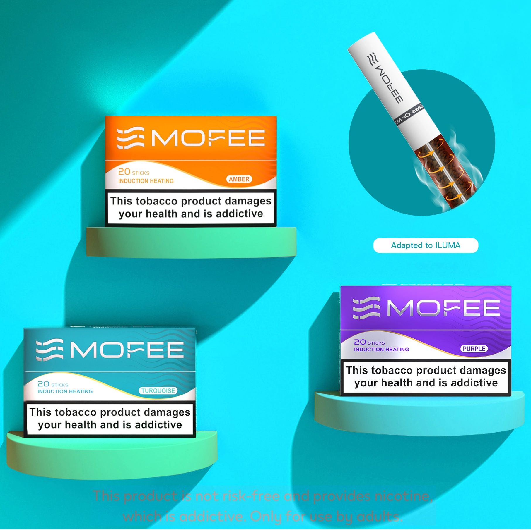 MOFEE heatsticks for IQOS iluma device perfectly compatible