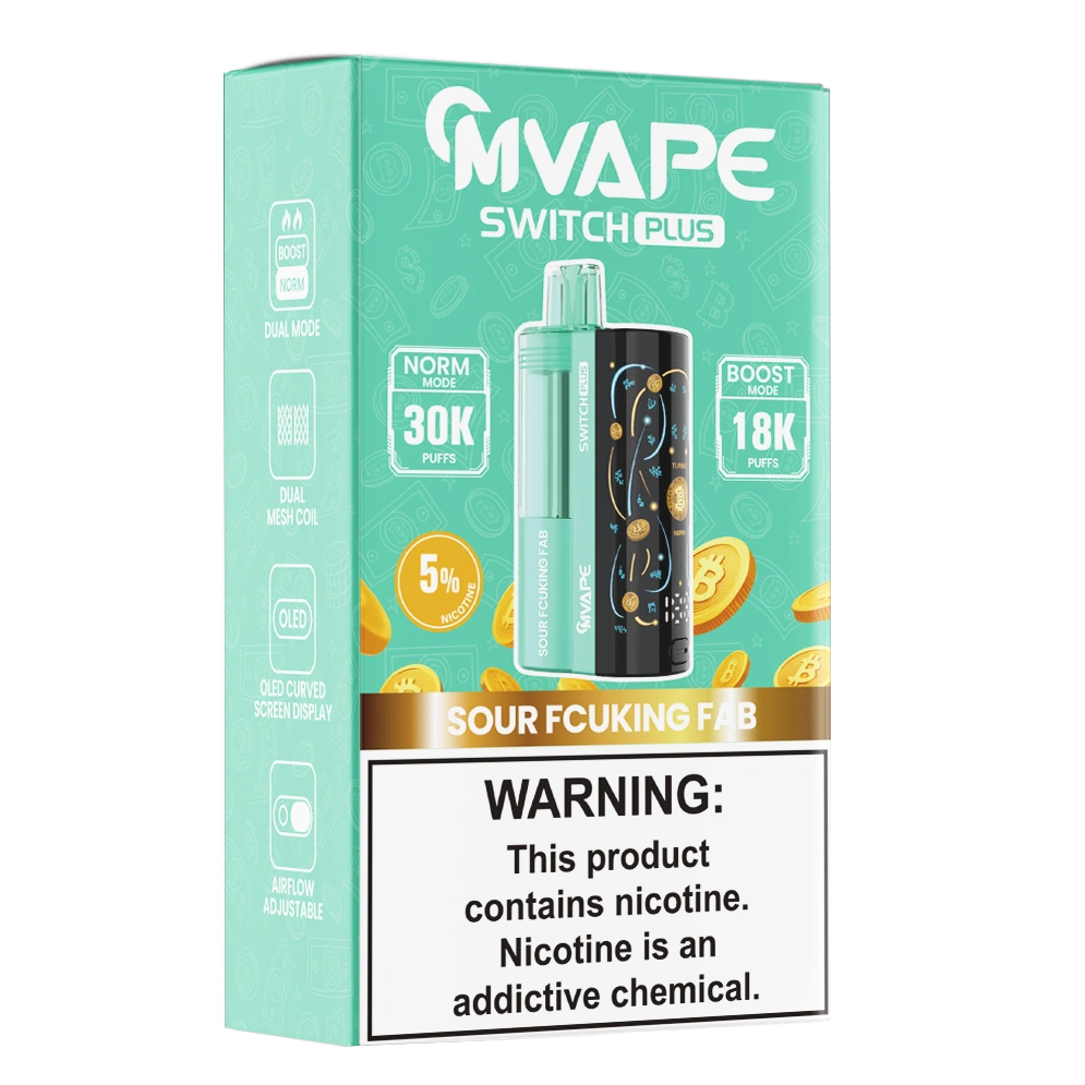 vapeMons Switch Plus – 30,000 Puffs, 5% Nicotine, Dual Mesh Coil, Rechargeable, Replaceable Battery